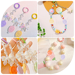 50Pcs Opaque Acrylic Beads&nbsp;SACR-SC0001-29