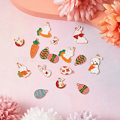 48Pcs 12 Style Alloy Enamel Pendants&nbsp;ENAM-TA0001-31