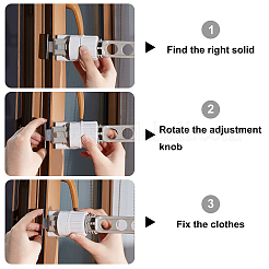 Portable Clothes Drying Rack&nbsp;AJEW-WH0291-35