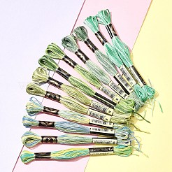 12 Skeins 6 Colors 6-Ply Polyester Embroidery Floss&nbsp;OCOR-FS0001-01B-04