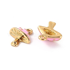 Autumn Theme Brass Enamel Pendants&nbsp;KK-P207-020G-RS