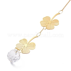 Faceted Glass Sun Catcher Pendant Decorations&nbsp;LS-AJEW-A037-06G
