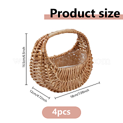 Wicker Baskets with Handle&nbsp;FIND-WH0139-894