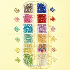 672Pcs 12 Colors Glass Seed Beads&nbsp;SEED-FS0001-24