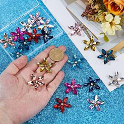 20Pcs 10 Styles Golden Tone Alloy Cabochons&nbsp;FIND-FH0016-88