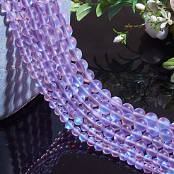 Synthetic Moonstone Beads Strands&nbsp;G-SZ0001-81B