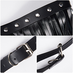 Imitation Leather Tassel Chain Belt&nbsp;AJEW-WH20006-20