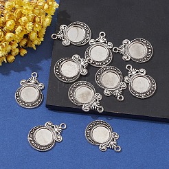 Tibetan Style Zine Alloy Pendant Cabochon Settings&nbsp;PALLOY-YW0001-72AS