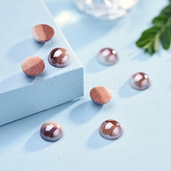 Opaque Glass Cabochons&nbsp;GGLA-S038-10G-5mm