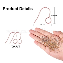 100Pcs 316 Stainless Steel Hypoallergenic French Earring Hooks&nbsp;JX137C