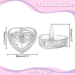 Heart-Shaped Glass Ring Holder&nbsp;AJEW-WH0643-265A