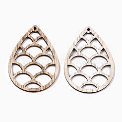 Unfinished Hollow Wood Big Pendants&nbsp;WOOD-N006-105