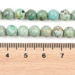Natural Peruvian Turquoise(Jasper) Beads Strands&nbsp;G-F836-A02-6mm