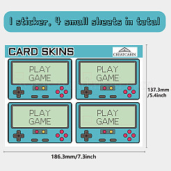 Rectangle PVC Plastic Waterproof Card Stickers&nbsp;DIY-WH0432-086