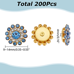200Pcs Iron Rhinestones Cabochons&nbsp;FIND-AR0006-23
