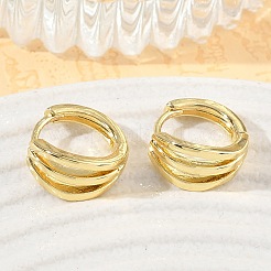 Brass Hoop Earrings&nbsp;KK-CBA30C7-20G