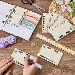 10Pcs MDF Temperature Blanket Reusable Color Chart&nbsp;AJEW-WH0460-155