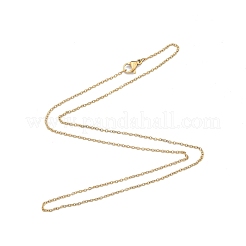 304 Stainless Steel Cable Chains Necklace for Men Women&nbsp;NJEW-N050-A02-G12