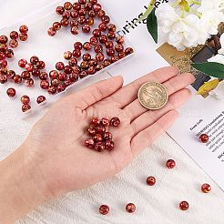 2 Strands 2 Colors Natural Imitation South Red Agate & Rainforest Agate Beads Strands&nbsp;G-SZ0001-46