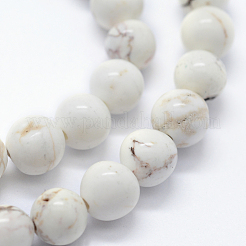 Natural Magnesite Beads Strands&nbsp;G-I199-27-6mm