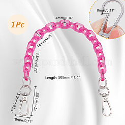 Acrylic Cable Chain Purse Chains&nbsp;PURS-WH0816-002P