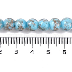 Handmade Gold Sand Lampwork Beads&nbsp;LAMP-Z009-01H