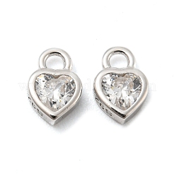 Real Platinum Plated Rhodium Plated 925 Sterling Silver Charms&nbsp;STER-K176-03A-P