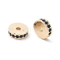 Brass Micro Pave Cubic Zirconia Beads&nbsp;KK-R216-15KCG-01