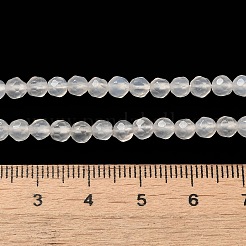 Natural White Agate Beads Strands&nbsp;G-G580-4mm-01
