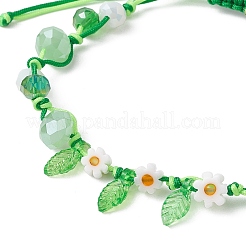 Glass and Braided Nylon Thread Beaded Bracelets&nbsp;BJEW-JB11509