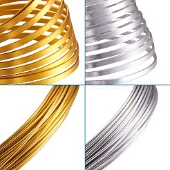 Flat & Round Aluminum Craft Wire&nbsp;AW-TA0001-02