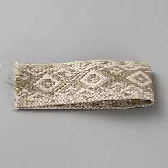 Ethnic Style Rhombus Polyester Ribbon&nbsp;SRIB-WH0029-015B