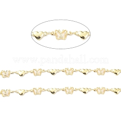Brass & Glass Beads Beaded Chain&nbsp;CHC-D029-25G