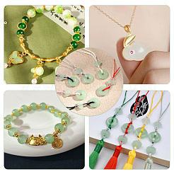 2 Sets 2 Styles Alloy & Glass Charms&nbsp;FIND-AR0006-17