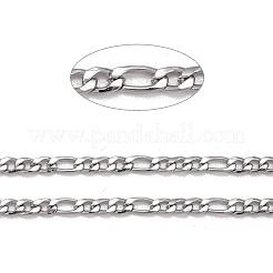 Tarnish Resistant 304 Stainless Steel Mother-Son Chains&nbsp;CHS-K001-32-3mm