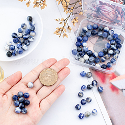 2 Strands Natural South Africa Sodalite Beads Strands&nbsp;G-BBC0001-02B
