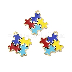 Alloy Enamel Pendants&nbsp;ENAM-J650-03G-02