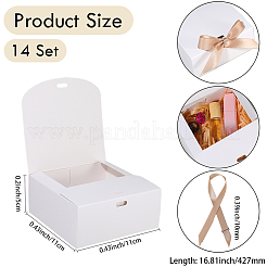 Folding Paper Gift Boxes with Ribbon&nbsp;CON-WH20001-11A-01