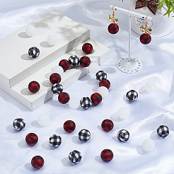 45Pcs 3 Colors Round Silicone Focal Beads&nbsp;SIL-SC0003-15