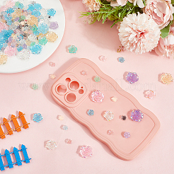 200Pcs 4 Styles Transparent Resin Cabochons&nbsp;CRES-SP0001-12