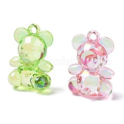 Electroplate Transparent UV Plating Acrylic Pendants&nbsp;OACR-I014-14