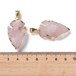 Raw Rough Natural Rose Quartz Pendants&nbsp;G-T073-23G-04