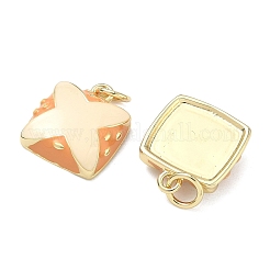 Brass Enamel Pendants&nbsp;KK-F933-16G