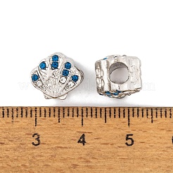 Rack Plating Alloy European Beads&nbsp;FIND-C055-10P