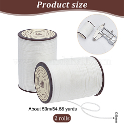 Round Waxed Polyester Thread String&nbsp;YC-OC0001-07B-02