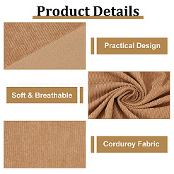 Corduroy Kintted Rib Fabric&nbsp;DIY-WH0002-68B