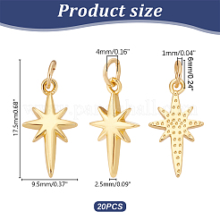 20Pcs Brass Pendants&nbsp;KK-HY0003-97