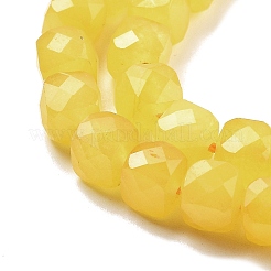 Natural Quartz Imitation Yellow Agate Beads Strands&nbsp;G-C179-B12-01