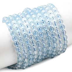 Natural Aquamarine Beads Strands&nbsp;G-G344-A07-4mm