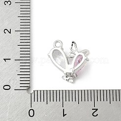 Brass Micro Pave Cubic Zirconia Pendants&nbsp;KK-M326-17-P02